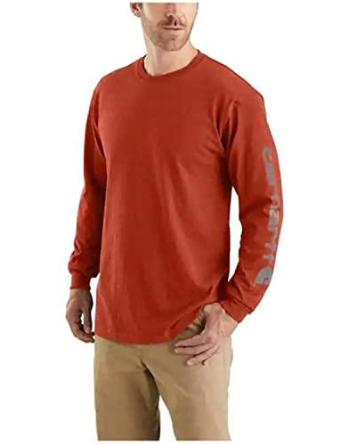 Image of Carhartt Men's Dearborn Loose Long-Sleeve Logo T-Shirt Closeout