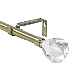 Urbanest Pierre Cut Crystal Drapery Curtain Rod Set 3/4