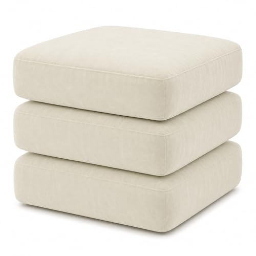 Image of Namdev Art's Velvet Sofa Cushion 21x22x5 Inch | High Density 32 Foam Seat Cushion | Soft & Comfortable Sofa Gaddi with Zip Cover | Multipurpose Cushion for Sofa Chair (Camal)
