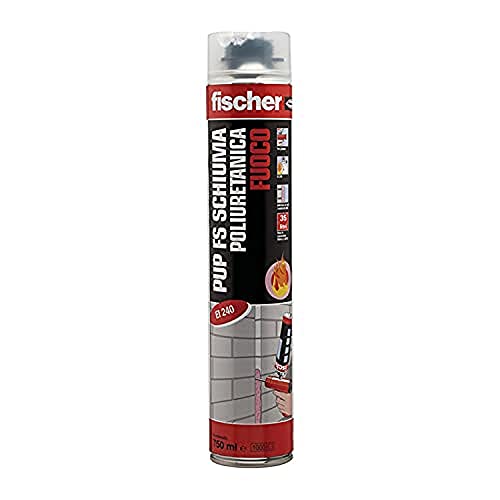 Fischer PUP FS Schiuma Poliuretanica Resistente al Fuoco per Pistola, per Applicazioni Antifuoco, 542396