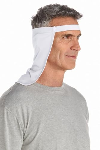 Coolibar UPF 50+ Unisex Windom UV Hat Drape - Sun Protective (One Size- White)