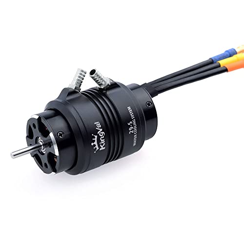 KingVal Replacement 2958 3380KV Brushless Motor Shaft 3.175mm with Water Cooling Jacket Compatible with RC Boat