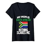 Photo Gallery donna mia mamma è sudafricana niente mi spaventa mamma divertente maglietta con collo a v Photo Gallery donna mia mamma è sudafricana niente mi spaventa mamma divertente maglietta con collo a v