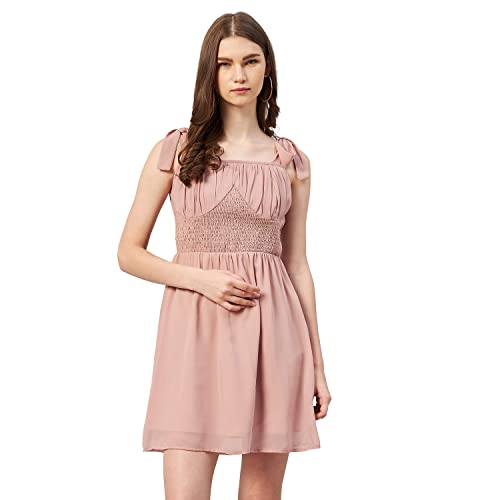 Image of Rare Women's Polyester A-Line Above The Knee Casual Dress