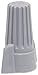 Easy-Twist Winged Wire Connector, Standard Type, 18-8 AWG Wire Range, 600V, Grey (Standard Jar of 50)