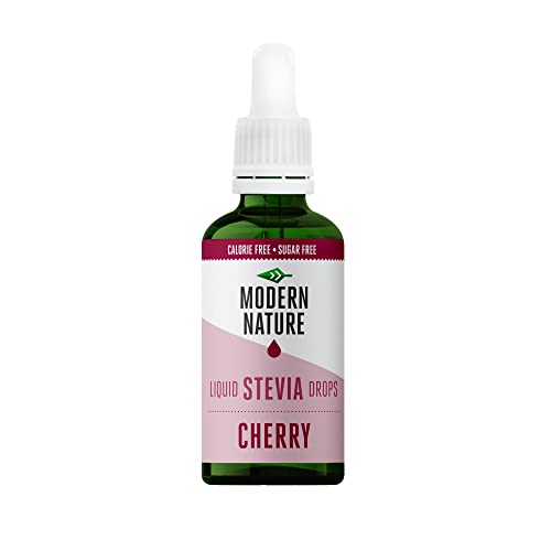 Modern Nature Cherry Flavour Liquid Stevia Drops 50ml