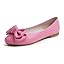 Hot Pink Vegan Leather Twist Bow