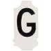 Brady 5010-G, 50116 Gothic Quik-Align, (25 Packs of 10 pcs)