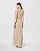 Adrianna Papell Womens Art Deco Beaded Blouson Dress with Halter Neckline, Champagne/Gold, 12