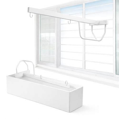 Image of Storio Window Baby Cradle Metal Hanger | Heavy Duty GI Pipe Jhula Window Stand | Powder Coated Hanging Cradle Rod | Portable Baby Palna Support up to 15kg