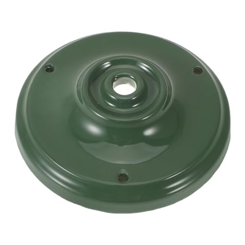 Base decorativa de 4 pulgadas con placa de cubierta de cerámica verde