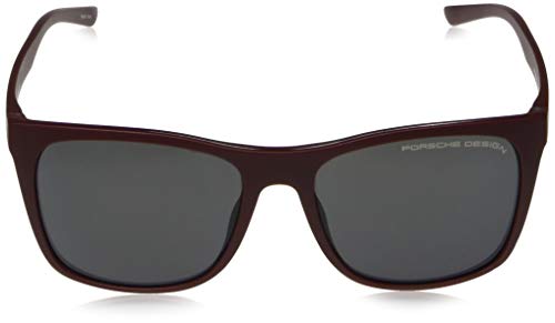 Porsche Design Men's P8648 P/8648 D Dark Red Square Sunglasses 56mm2