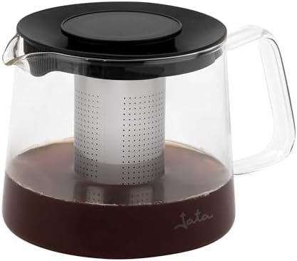 JATA HOGAR HCAF5509 - Tetera de Cristal Borosilicato 1L con Infus...