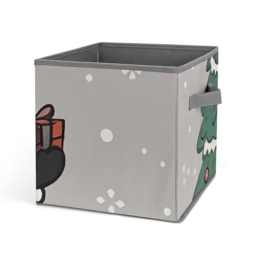 Cubes de rangement pliables en tissu épais rigide et durable