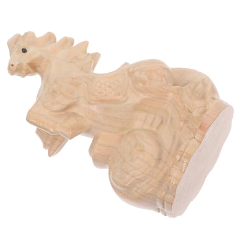JOINPAYA 木製立体馬像 年干支置物 風水招福インテリア 多用途彫刻装飾 家 オフィス 書棚向けデスクトップ飾り