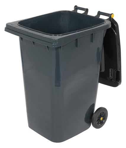 Image of Vestil TH-64-GY High Density Polyethylene 64 Gallon Trash Can Gray