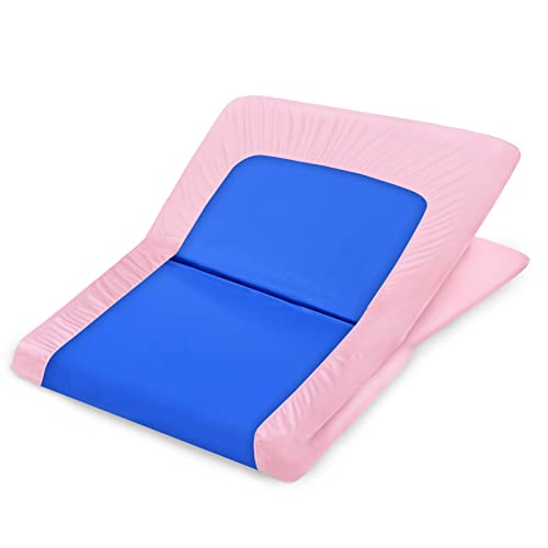 Coldwind NO Nap Mat Sheet 2 Pack, 24 Inch X 48 Inch X 4 Inch Fitted Elastic Corners Preschool Day Care Rest Nap Mat Cover, Soft & Breathable Baby Sheets For Regalo My Cot Portable Toddler Bed And Joovy Travel Cot thumb #4