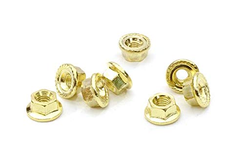 Integy RC M3 Size Serrated 3mm Wheel Nut Flanged 8pcs for Most 1/10 Scale