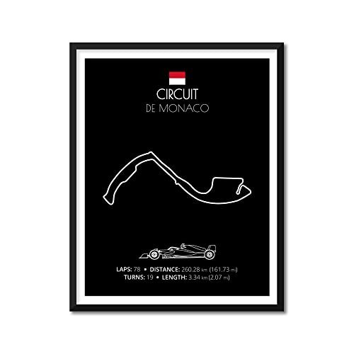 Monaco Circuit de Monaco Race Track Poster