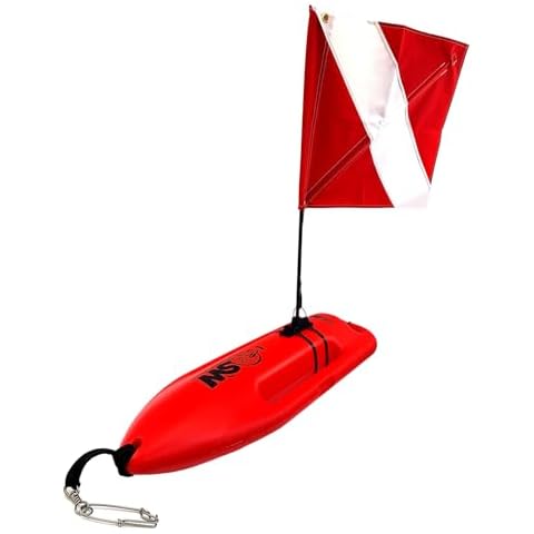 SPEARFISHING WORLD Compact Lifeguard Float/Rescue Can Buoy 28" Long for Spearfishing and Scuba Cover