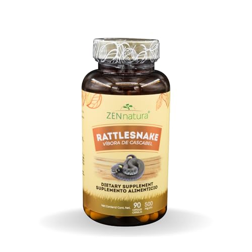 Vibora de cascabel 90 Capsules 500 mg ea, Rattlesnake Powder Vibora de cascabel 90 Capsules 500 mg ea, Rattlesnake Powder