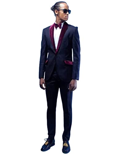 Costume homme en velours violet idéal pour dîner de gala et fête chic