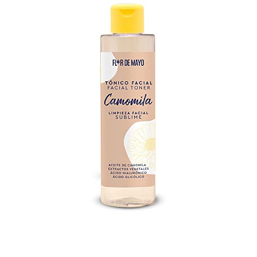 Flor de Mayo - Tónico Facial Limpiador - Loción con Camomila para Limpieza Facial - Hidratante y Revitalizante con Ácido Hialurónico - Ingredientes Naturales - 190 ml