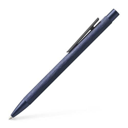 Stylo à bille Neo Slim Faber-Castell en aluminium bleu foncé mine M