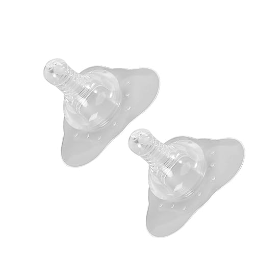 IWOWHERO Breastfeeding Shield Set 2pcs Silicone Nipples Protector Natural Soft for Baby's Comfort Nursing Covers for Breastfeeding
