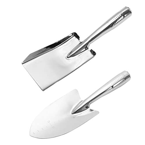 FUNOMOCYA Garden Accessory Kit 2pcs Integrated Hand Trowels Lightweight Comfortable to Hold Suitable for Household Garden Use Smooth Surface