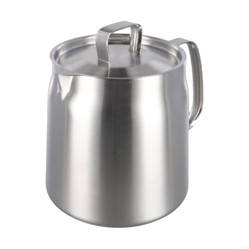 Contenedor de almacenamiento de acero inoxidable para aceite de cocina usado con boquilla única (2L)