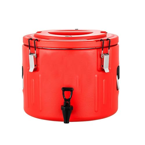 SXYKXYDL Cubo Enfriador térmico portátil para Calentar Alimentos, contenedor de Sopa Aislado con Grifo, dispensador de Bebidas frías y Calientes para Fiestas, restaurantes y hogares, 70 l