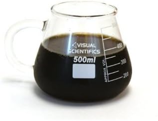ASICO Premium Erlenmeyer Flask Mug, Borosilicate Glass, 16.9oz (500mL) Capacity