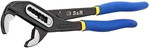 S&R Szczypce do pomp wodnych 242 x 34 mm, stal CR-V fosforanowana, podwójnie powlekane, ergonomiczne uchwyty