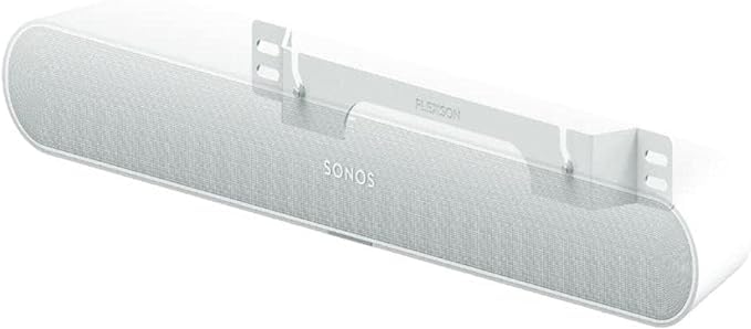 Flexson Support Mural pour Sonos Ray Blanc - Fixation Murale Premium pour Barre de Son