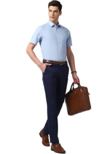 Image of Peter England Men's Cotton Solid Regular Fit Shirt