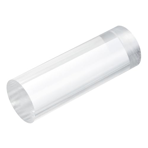 MECCANIXITY 1pcs Acrylic Round Rods 1 3/8" x 4" Clear Acrylic Dowel Rods Sticks Plastic Sticks Strip for DIY Crafts Lighting Gardening Decorations - 35mm x 100mm