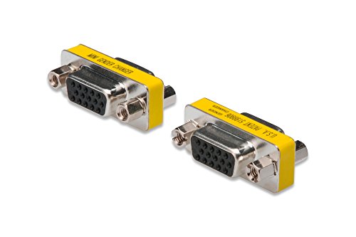 DIGITUS HD D-Sub 15 Gender Changer - VGA-Adapter - 15-Pin Connector - Plug to Plug - Metal Housing
