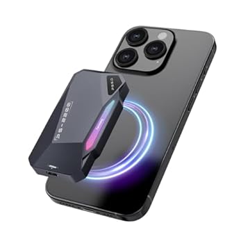 SSD magnético portátil de 1 TB, SSD externo USB 3.2 geração 2x2 de 2050 MB/s, liga de alumínio, iluminação de toque RGB, unidades de estado sólido externas para iPhone 15/16/Android/PC/Mac -PS2200