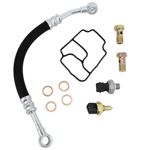Image of Engine Oil Filter Housing Gasket Kit 11361705532 11421719855 12618611273 | Compatible with BMW 325Ci 530i X5 Z3 E39 E46 E53 E85,Replaces 32416852469 13621433076,Engine Oil Filter Housing Seal Kit
