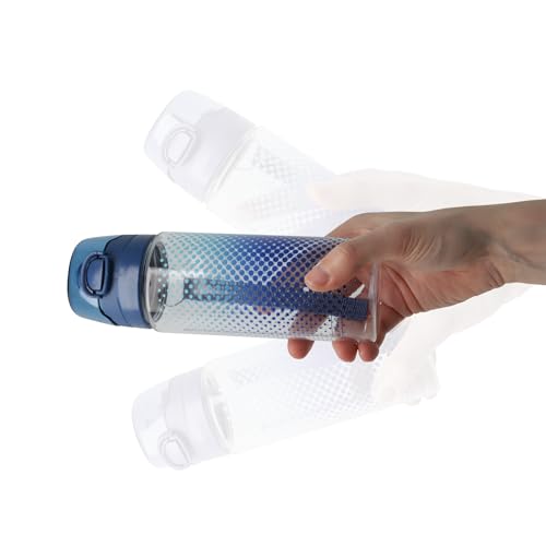 Gourde Herlitz 500 ml bleue compacte et légère avec bouchon à vis