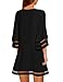LookbookStore Black Dresses for Women 2024 Casual Summer Crewneck Little Black Dress for Women 3/4 Bell Sleeve Loose Party Dress Black Wedding Dress Size S Size 4 6