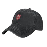 Crusader Knights Templar Cross Baseball Cap Adjustable Men Hip Hop Hat Adjustable Cowboy Hat Black