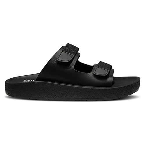 Image of BRUTON Stylish Men's Sandals Comfortable, Lightweight & Anti-Skid PU Material Casual for Office & Daily Use