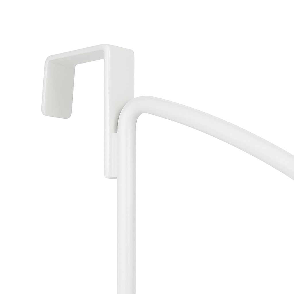 HOLDN’ STORAGE Over The Door Hanger - Door Rack Hangers for Clothes - Space Saving Designed for Bedroom & Bathroom - Ideal for Clothes & Towels - Drying Rack, White