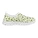Pointodoor Green Pickle Shoes Kid's Sneakers Mesh Slip-on Loafers Boys Girls Walking Shoes Comfor Fashion Lightweight Sneakers Size 11