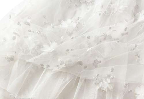 Tulle Skirts for Women 3D Floral Midi High Waist Skirt Cute Pleated A Line Layered Fairy Skirts 2025 Party Skirt2