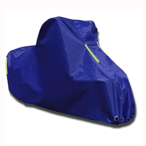 Robuste Ganzjahres-Motorradabdeckung für Aprilia RX 125 (2018-2024) | Wasserdicht & Staubdicht mit reflektierenden Streifen | UV-Schutz, Kratzfeste Innenlage & Winddichte Verstärkungen(Blue)