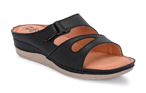 Image of Karaddi Women's Flats Sandal | Platform Heels Soft Cushion Ortho Sandals for Ladies Fashion | Comfort Open Toe Sandal