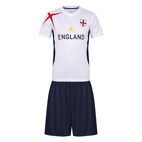 2026 Football Coupe Enfants T-Shirts & Shorts Ensemble Fans de Football Sport Casual Drapeau National Impression Garçons Filles Adolescent Séchage Rapide...